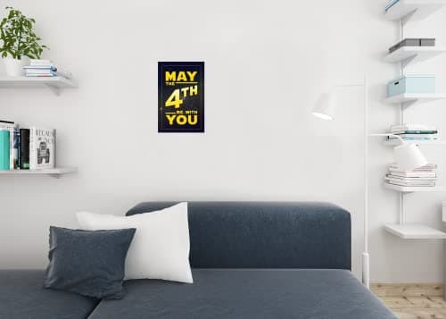 May The 4th Be With You Decorations Fourth Movie Party Poster Birthday Decor Cool Wall Art Print Poster 12x18 — view 4