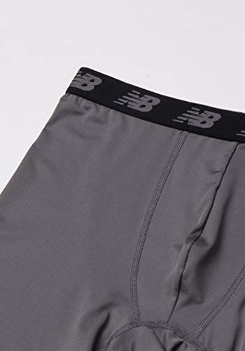 New Balance Men's Standard 5" Performance No Fly Boxer Brief (4 Pack), Pigment/Team Red/Lead/Black, Medium — view 2