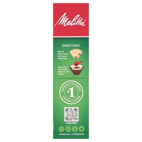 Melitta #4 Unbleached Coffee Filters, Premium, Natural Brown, Flavor Enhancing Coffee Filters for 8-12 Cup Coffee Makers, Kosher Certified, Compostable, 100 Count (Pack of 3) — view 12