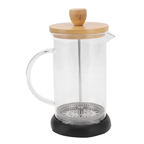 Rengue Glass French Press Stainless Steel Coffee Maker with Accent Filter for Home Office Camping (600ML Cover) — view 5