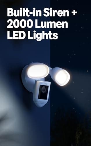 Ring Floodlight Cam Wired Pro, Home or business security, Retinal 2K Video, Color Night Vision and Two-Way Talk with Audio+, Dark Bronze — view 4