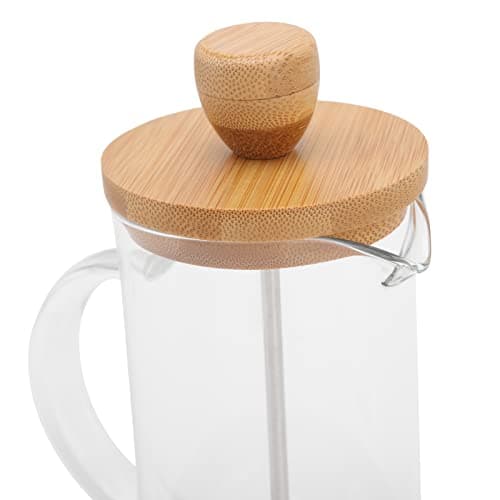 Rengue Glass French Press Stainless Steel Coffee Maker with Accent Filter for Home Office Camping (600ML Cover) — view 6