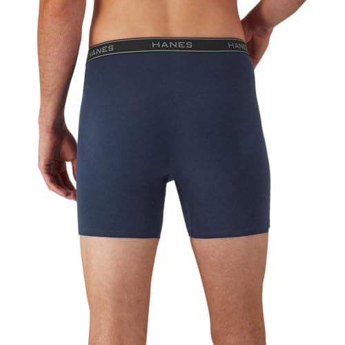 Hanes mens 4 Pack boxer briefs, Black/Grey, Large US — view 5