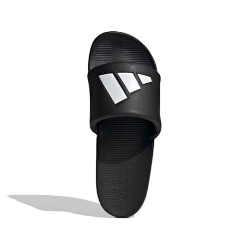 adidas Unisex-Adult Adilette Comfort 2.0, Black/White, 7 — view 2