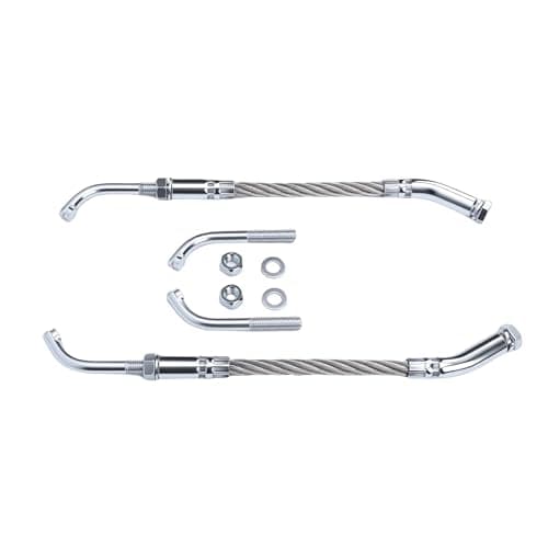 RASTKY Ice Scratchers Kit Enhanced Traction for Snowmobile Fit for Track Height 2-1/2 Ice Scratchers Replacement Set for All Snowmobiles Equipped with Reverse and Non Reverse Gears (Metal Silver) — view 4