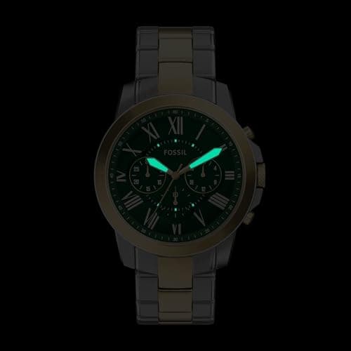 Fossil Men's Watch, Grant Quartz Two-Tone Stainless Steel Chronograph Watch for Men — view 4