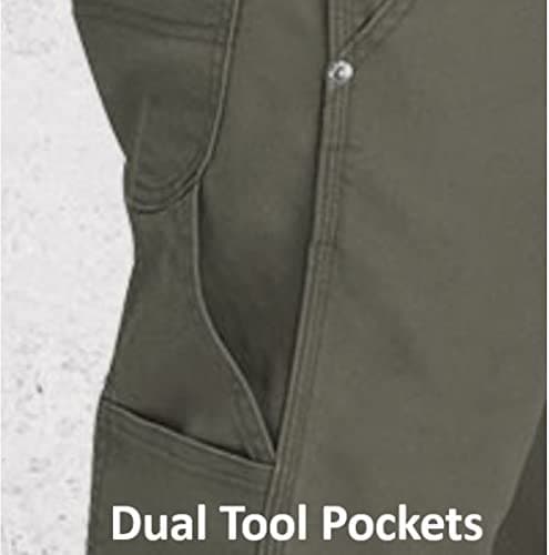 Dickies Mens Tough Max Duck Carpenter Pants, Stonewashed Timber, 34W x 32L US — view 5