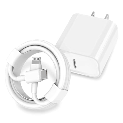 StinkLight iPhone 20W USB C Fast Charger with USB C to Lightning Cable & Compatible Cord for iPhone 14/13/12/11/XS/XR/X/iPad
