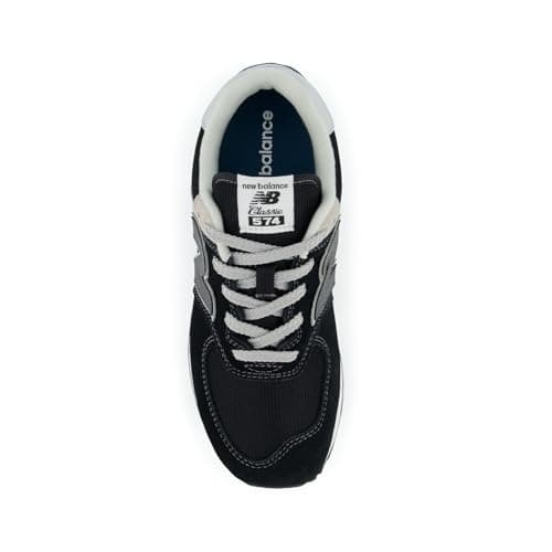 New Balance Kids 574 V1 70s Racing Lace-up Sneaker, Black/White, 6.5 M Big Kid (8-12 Years) — view 5