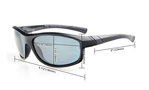 Eyekepper Fashion Sports Bifocal Sunglasses TR90 Unbreakable Outdoor Readers Baseball Running Fishing Driving Golf Softball Hiking Silver Frame Grey Lens +2.5 — view 5