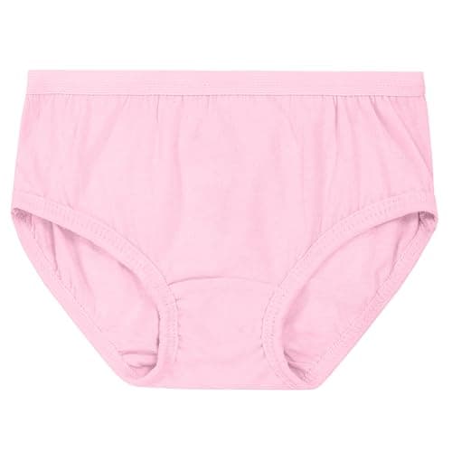 Fruit of the Loom Girls' Tag Free Cotton Brief Underwear Multipacks, Brief-20 Pack-Black/Pink/Grey, 8 — view 2