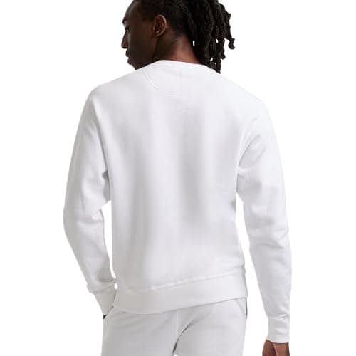 Champion Men's Powerblend Pullover Sweatshirt, White, Large — view 3