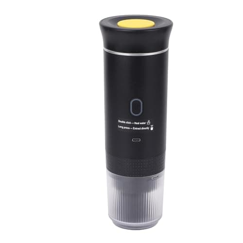 AMONIDA Portable Electric Coffee Machine, 15 Bar Cordless Heating Coffee Maker with Lithium Battery for Travel, Camping, Home & Office — view 3