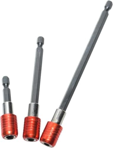 3Pcs Magnetic Drill Bit Holders - Quick Release Hex Shank Extension Bars for Power Tools, Screwdrivers, and Drill Bits