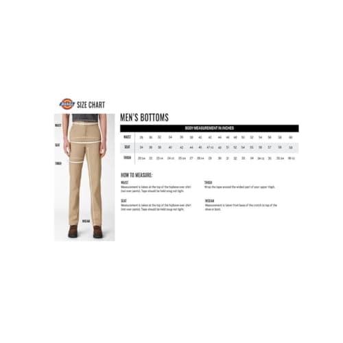Dickies Mens Men's Loose Fit Double Knee Twill Work Utility Pants, Black, 42W x 32L US — view 10