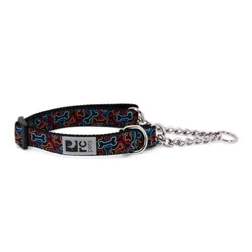 RC Pets 3/4" Martingale Training Collar, Small, Bones