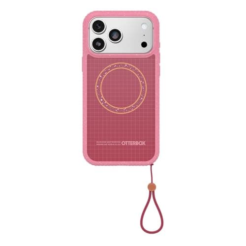 OtterBox Sole Series Phone Case for iPhone 17 Pro Max - Xtra Hot - Grippy iPhone Case, Protective Phone Case with Strap, Magsafe Pink