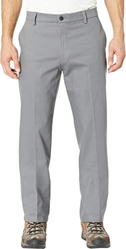 Dockers® Men's Classic Fit Signature Khaki Lux Cotton Stretch Pants (Regular and Big & Tall), Burma Grey, 38W x 32L