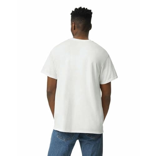 Gildan Adult Ultra Cotton T-Shirt, Style G2000, Multipack, White (2-Pack), Large — view 4
