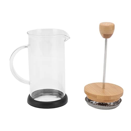 Rengue Glass French Press Stainless Steel Coffee Maker with Accent Filter for Home Office Camping (350ml Cover) — view 2