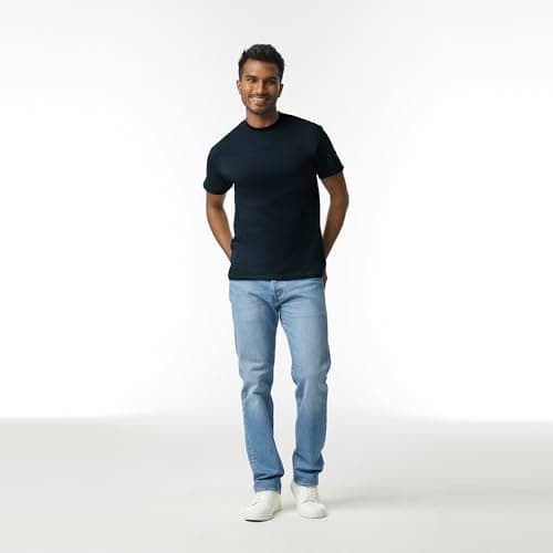 Gildan Adult Ultra Cotton T-Shirt, Style G2000, Multipack, Black (2-Pack), Medium — view 2