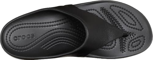 Crocs Women's Kadee Wedge Lightweight Platform Flip Flop Sandals, Black, Size 8 — view 5