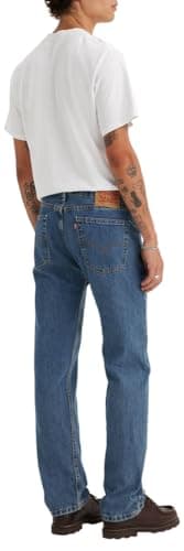 Levi's Men's 505 Regular Fit Jeans (Also Available in Big & Tall), Medium Stonewash, 34W x 32L — view 5
