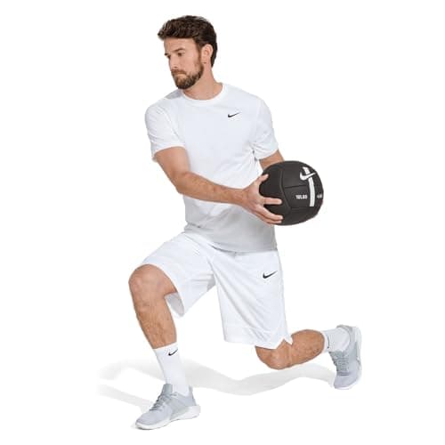 Nike Unisex Everyday Cushioned Training Crew Socks (6 Pairs), White/Black, Medium — view 6