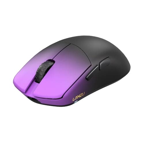 Lamzu Maya Champion Edition Wireless Gaming Mouse, Ultra-Lightweight 45g, Optical Switch, Golden TTC Dust-Proof Encoder, Pixart PAW 3950 IC, 8K Compatible, Compatible with PC/Mac (Purple Shadow) — view 4
