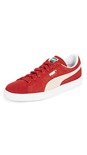 PUMA mens Suede Classic + Sneaker, High Risk Red/White, 9.5 US