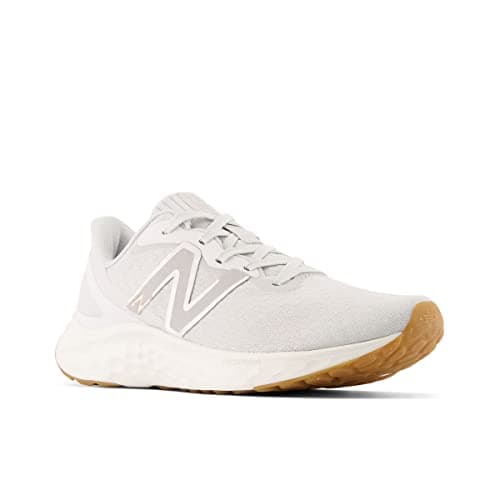 New Balance Women's Fresh Foam Arishi V4 Running Shoe, Summer Fog/Nimbus Cloud/Light Gold Metallic, 8 — view 8