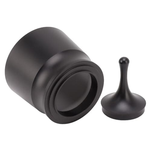 Black Aluminum Alloy Coffee Powder Picker, Large Capacity, Wear-Resistant, Coffee Dosing Ring Press for Home, Milk Tea Stores, Coffee Shops — view 6