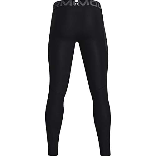 Under Armour Men's Armour HeatGear Leggings , Black (001)/Pitch Gray, Large — view 5