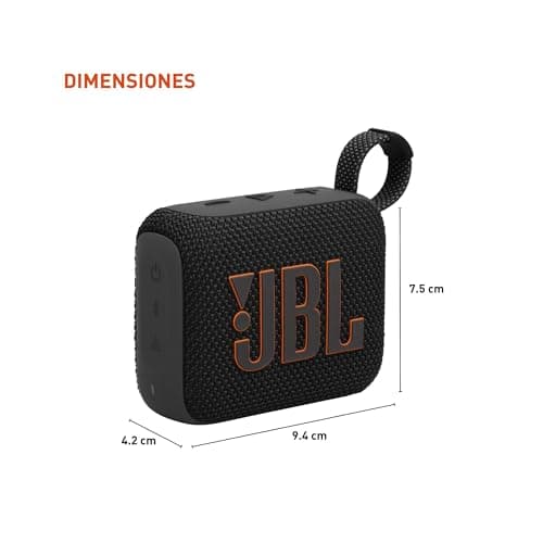 JBL Go 4 - Ultra-Portable, Waterproof and Dustproof Bluetooth Speaker, Big JBL Pro Sound with Punchy bass, 7-Hour Built-in Battery, Made in Part with Recycled Materials (Black) — view 2