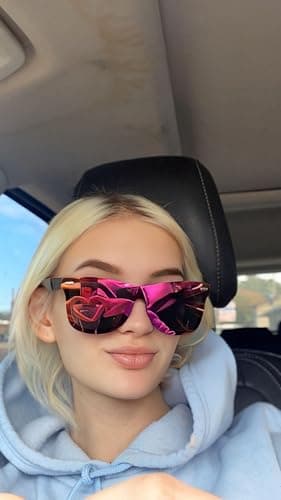 FEISEDY Womens Men Sunglasses Trendy Mirrored Reflective Sun Glasses B4114 — view 3