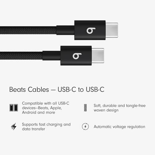 Beats Solo Buds - Wireless Bluetooth Earbuds with USB-C Charging Cables (1.5) - Matte Black — view 4