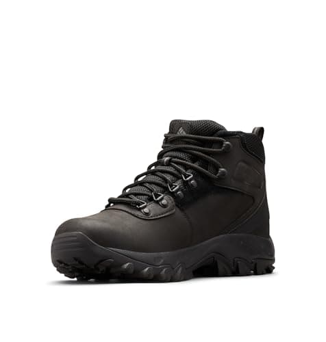 Columbia Mens Newton Ridge Plus II Waterproof Hiking Boot, Black/Black, 12 Wide — view 4
