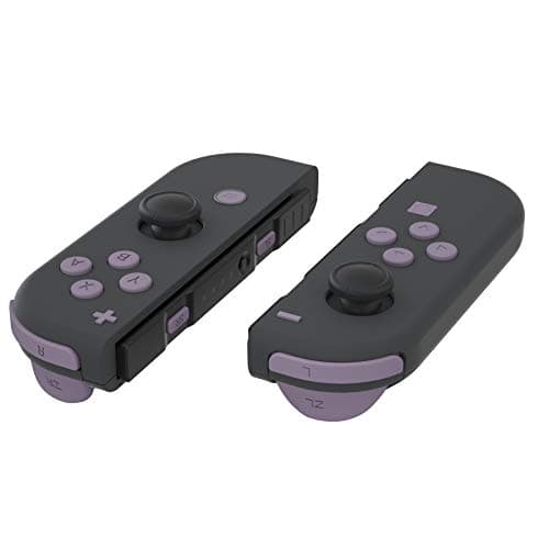 eXtremeRate Dark Grayish Violet Replacement ABXY Direction Keys SR SL L R ZR ZL Trigger Buttons, Full Set Buttons Repair Kits with Tools for Nintendo Switch & OLED Joy-con - JoyCon Shell NOT Included