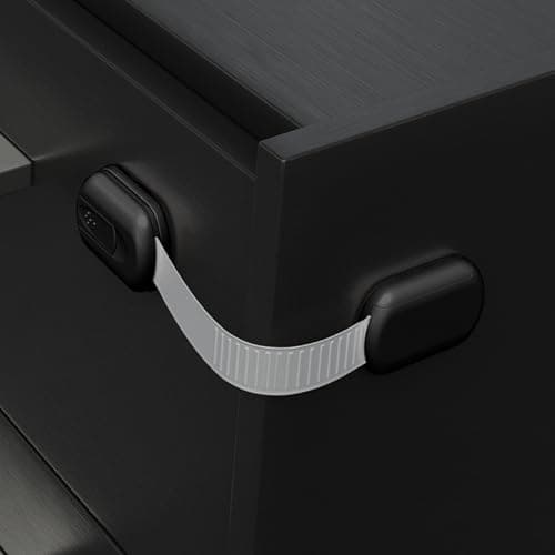 Baby Proofing Child Safety Locks (2 Pack) by Skyla Homes - The Safest, Quickest and Easiest 3M Adhesive Cabinet Latches, No Screws & Magnets, Multi-Purpose for Furniture, Kitchen, Ovens, Toilet Seats — view 8