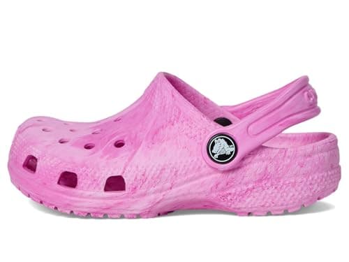 Crocs Unisex Kid Classic Marbled Tie-Dye Clogs (Toddler) Pink Swirl 10 Toddler Medium — view 3