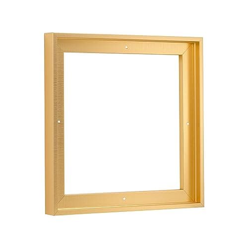 PIXY CANVAS Floater Frame 12x12 for 3/4 (0.75) inch Deep Canvas Paintings/Canvas Prints/Wood Canvas Panels/Wall Art/Wall Decor/Home Decor/Artwork (Brass Gold, 12 x 12 inch, Square)
