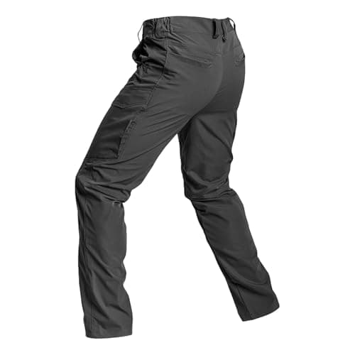 Cargo Pants for Men Work Construction Tactical Pants Lightweight Ripstop Military Pant with Pockets Outdoor Hiking Black — view 5