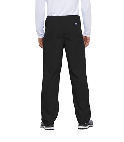 Cherokee Cargo Pant for Men and Women with 3 Pockets Adjustable Webbed Drawstring 4100T, M Tall, Black — view 4