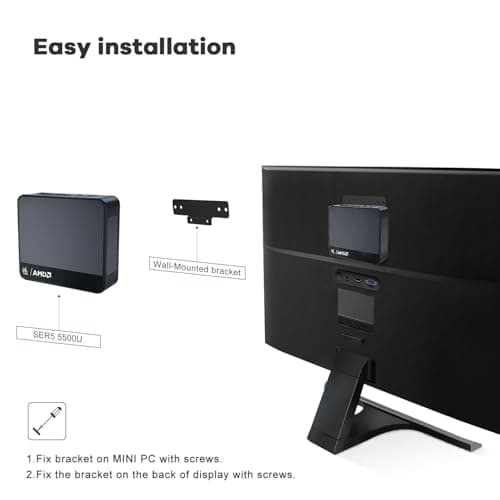 Beelink SER5 Mini PC,AMD Ryzen 5 5500U(6C/12T,up to 4.0 GHz),Mini Computer 16GB DDR4 RAM 480GB M.2 2280 SSD Graphics 7core 1800MHz,Support 4K Triple Display/HDMI+DP+Type-C/Wifi6/BT5.4 — view 7