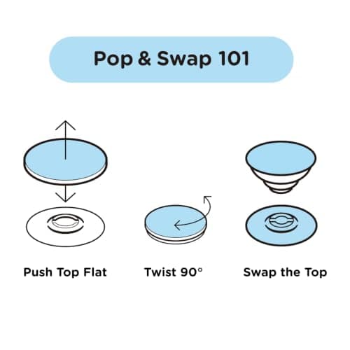 PopSockets Phone Grip with Expanding Kickstand, Adhesive Grip - Clear — view 5