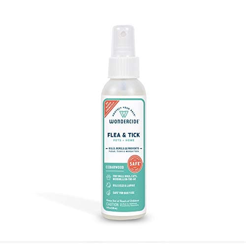 Wondercide - Flea, Tick & Mosquito Spray for Dogs, Cats, and Home - Flea and Tick Killer, Control, Prevention, Treatment - with Natural Essential Oils - Pet and Family Safe - Cedarwood 4 oz