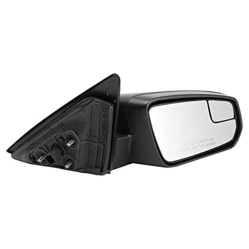 TRQ Passenger Side Power Mirror with Spotter Glass Textured Black Compatible with 2013-2014 Ford Mustang FO1321451 — view 5