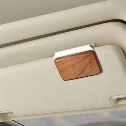 Car Air Freshener Car Odor Eliminator Wooden Sunshade Board Clip Wood Air Freshener for Odor Removal and Fragrance (Amber) — view 3
