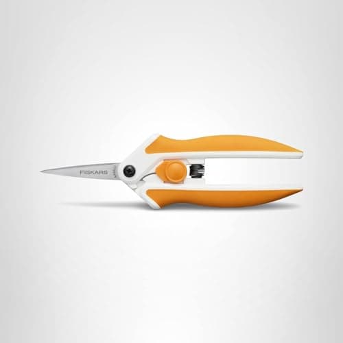 Fiskars Micro-Tip Spring Assisted Scissors, Precision Cutting Stainless Steel Blades, Comfort Handle, Cut Details in Fabric, Sewing Scissors and Arts and Crafts Tools — view 8
