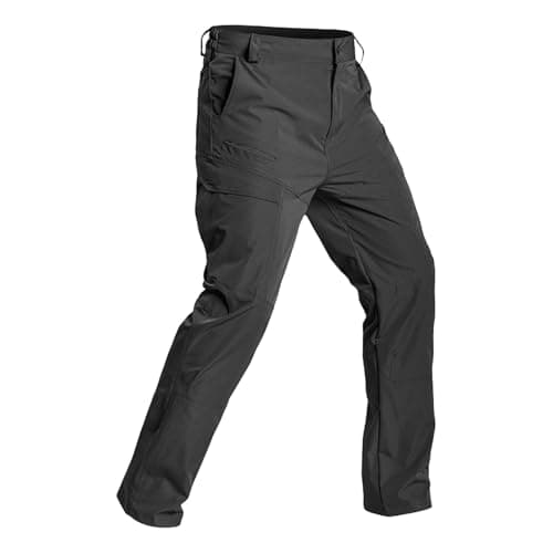 Cargo Pants for Men Work Construction Tactical Pants Lightweight Ripstop Military Pant with Pockets Outdoor Hiking Black — view 4